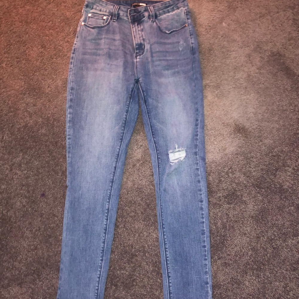 Medium Denim Blue Jeans